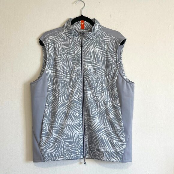 Peter Millar Fuse Elite Hybrid Golf Vest Gale Gray Men's Large - Picture 1 of 11